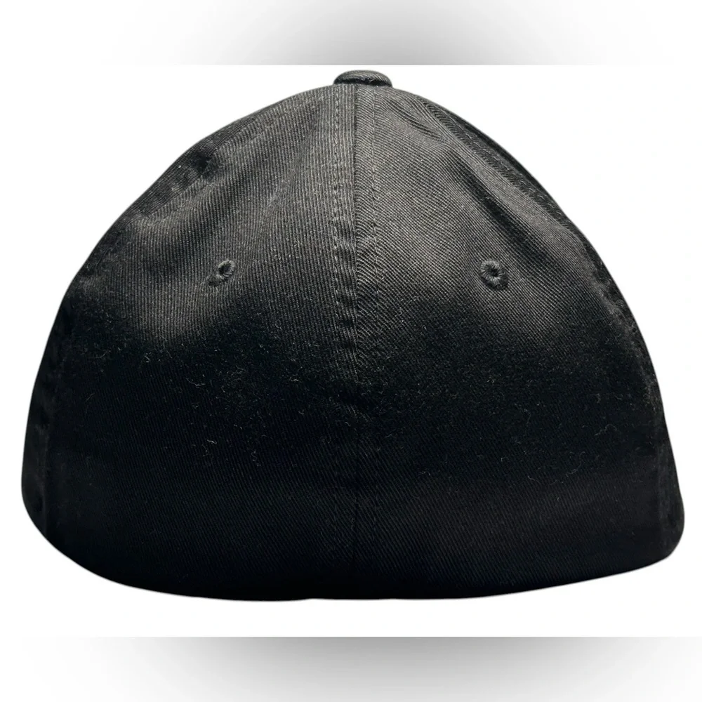 Ford Men's Black Flexfit Baseball Cap with American Flag Patch